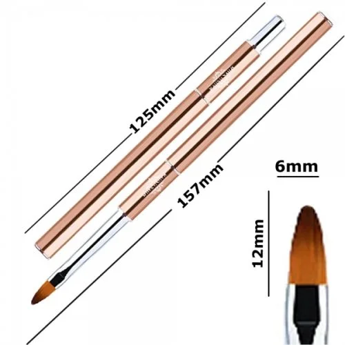 Designer Modellage Gel Pinsel oval #6 Nageldesign Nägel Nail